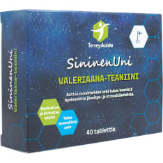 Terveyskaista SininenUni Valeriaana-Teaniini 40 tabl. Dietary Supplement