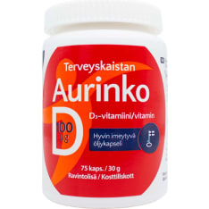 Terveyskaista Aurinko D 100 µg 75 caps. Dietary Supplement