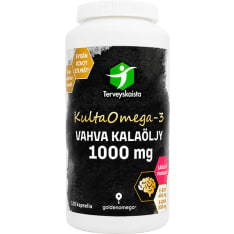 Terveyskaista KultaOmega-3 Strong Fish Oil 1000 mg 120 capsules – dietary supplement