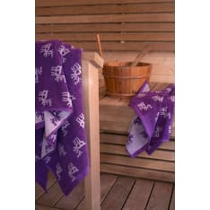 Little shop lilac reindeer 70x140 cm bath towel