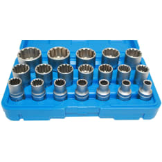 MR-Tuote 19-piece, 1/2", 8-32 mm Multilock loose socket set