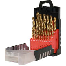 MR product 25-piece 1-13mm Titanium metal drill bit set