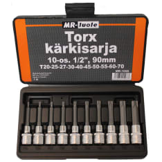 MR-tuote 10-osainen 1/2" 90mm torxavainsarja