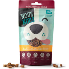 Nousnous 100 g  pienet ankanlihakuutiot koirille ja kissoille