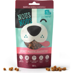 Nousnous 100 g pienet possunlihakuutiot koirille ja kissoille