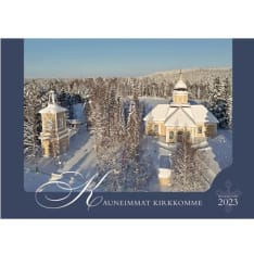 Kauneimmat kirkkomme 2023 seinäkalenteri