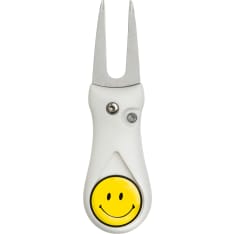 Divot tool golf griinihaarukka merkkausnastalla