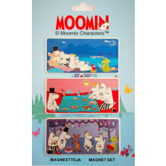 Moomin 3 piece aluminum magnet