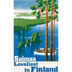 Come to Finland Saimaa...Loveliest! postcard