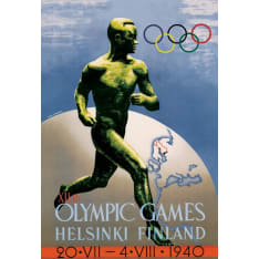 Come to Finland Olympics 1940 postcard