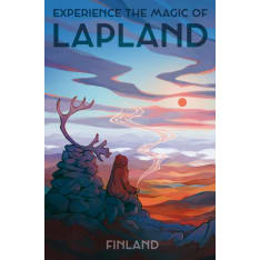 Come to Finland Magic of Lapland postcard