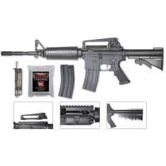 ProAirsoft M4A1 spring loaded airsoft rifle set