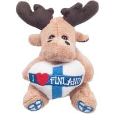 Happy Orange Heart Deer XS soft magnet