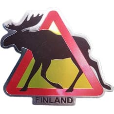 Happy Orange Hirvivaara aluminum magnet