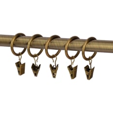 Ihanin 10 Curtain Rings with Clips