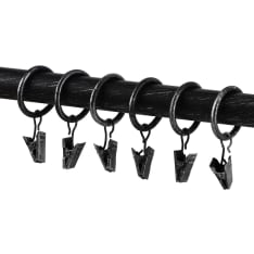 Ihanin 10 Curtain Rings with Clips