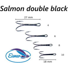 Eumer 10 pcs 2-pronged salmon hook