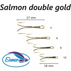 Eumer 10 pcs 2-pronged salmon hook