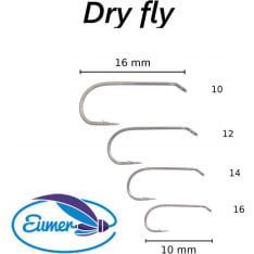 Eumer 50 pcs surface fly hook