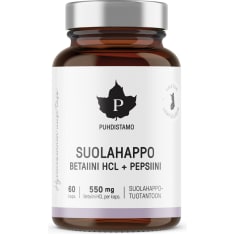 Puhdistamo Suolahappo 60 kaps. ravintolisä