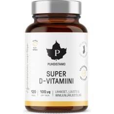 Puhdistamo Super D-vitamiini 100 µg ravintolisä