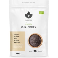 Puhdistamo luomu chia-siemen