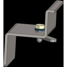 PP product solar panel end bracket to the wall