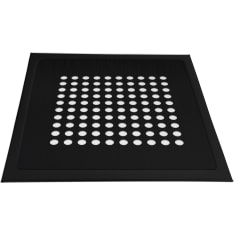 PP-Product Square matte black RST standard installation frame and RST floor drain cover