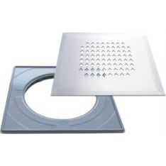 PP-Product Ostrobothnia standard installation frame and RST DESIGN floor drain cover