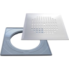PP Product Square standard installation frame and RST DESIGN floor drain cover