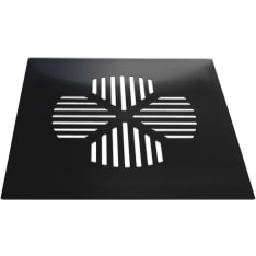 PP product Apila installation frame and matt black RST floor drain cover
