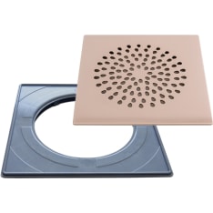 PP-Product Droplet standard installation frame and copper DESIGN floor drain cover