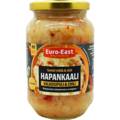 Euro-East valkosipuli & chili 460 g hapankaali