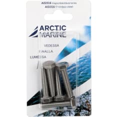Arctic Marine DIN933 AISI 316 M8X35 5 kpl kuusioruuvi