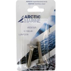 Arctic Marine DIN603 AISI 316 M8X40 2 kpl Lukkoruuvi