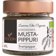 Foodin Luomu 50g whole black pepper