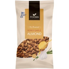 Foodin Honey Garlic Almond 110g kuivapaahdettu manteli