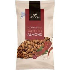Foodin Sweet Chili Almond 110g kuivapaahdettu manteli