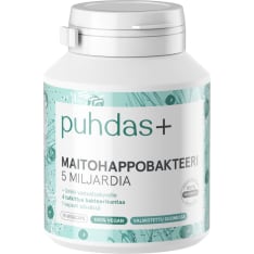 Puhdas+ Maitohappobakteeri 5 miljardia 75 kaps. ravintolisä