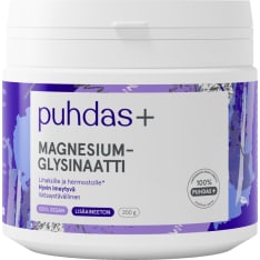 Puhdas+ Magnesiumglysinaatti 200 g ravintolisä
