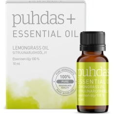 Puhdas+ 100% Sitruunaruoho 10 ml eteerinen öljy
