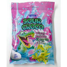 FC Sour Croco Fizzy Bubble & Apple 100g karkkipussi