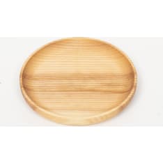 Ecofurn 14 cm round wooden plate