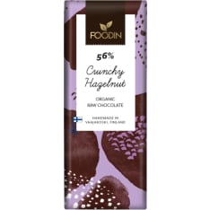 Foodin Crunchy Hazelnut 40 g raw chocolate