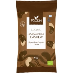 Foodin Luomu 60g raw chocolate cashew