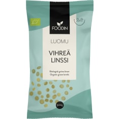 Foodin Luomu 500g Green Lentil