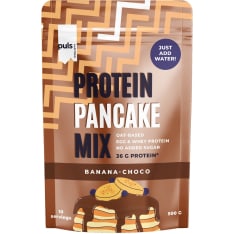 PULS Protein Pancake mix Banana-Choco 500g proteiinipannukakkujauhe