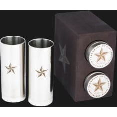Ukko Finland Schnapps 2 Lion schnapps glasses