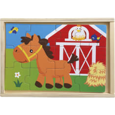 Wooden puzzle 4 x 12 piece assortment