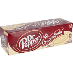 Dr Pepper & Cream Soda 12x355ml soft drink